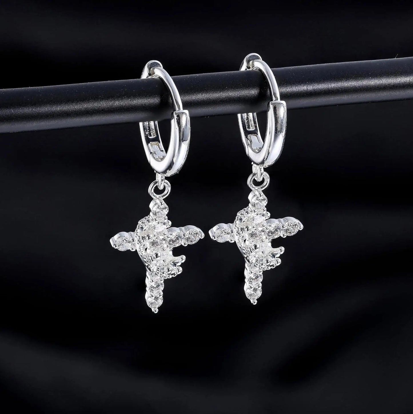 Eloura Crown and Cross Earrings 