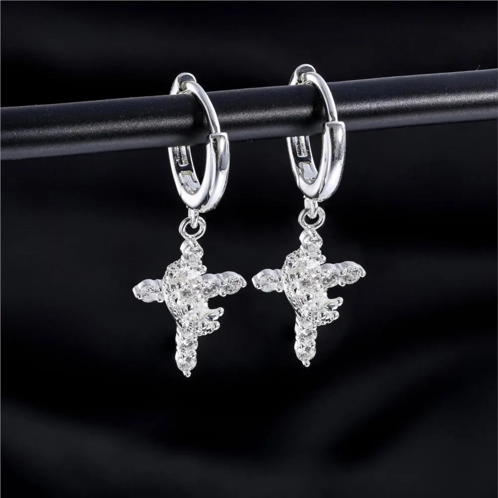 Eloura Crown and Cross Earrings 