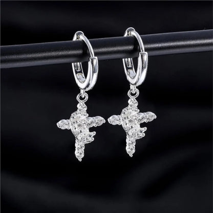 Eloura Crown and Cross Earrings 